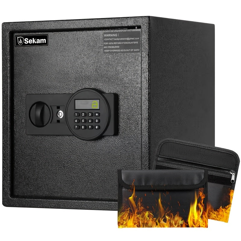 Heavy Duty Steel Safe With Cash Bag Without Cash Bag Home Safety Safe Equipped With A Combination Lock and Key Lock Suitable For Storing Cash Documents and - product image 19