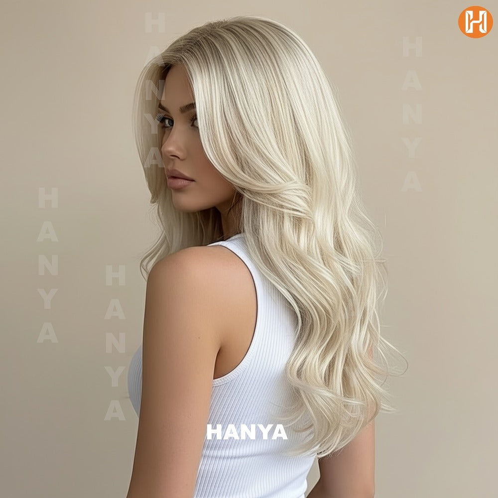 Heat Resistant Synthetic Wig Long 24 Inch 6 Colors Dark Brown Ivory Light Golden for Women Daily Wear Party Holiday Beginner Friendly Natural Look - product image 35