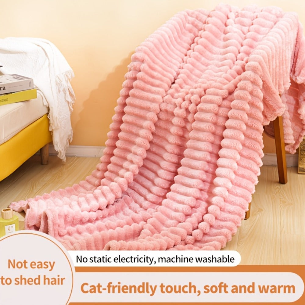 500gsm Heavy Plush Blanket – Ultra Thick Soft Warm Fluffy Blanket for Bed, Sofa & Travel, Baby to Double Size, 5 Colors - product image 14