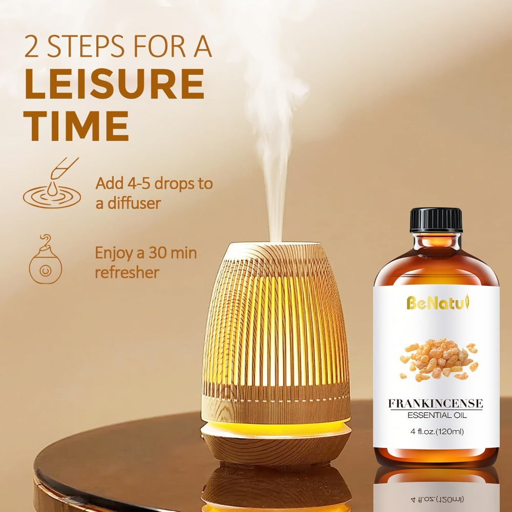 Essential Oil for Diffuser & Humidifier – Frankincense, Argan & Jojoba Oil, Long-Lasting Woody Warm Resin Aroma for Home, Hotel & Room Decor, Candle Making & Aromatherapy, 4.06oz N - product image 16