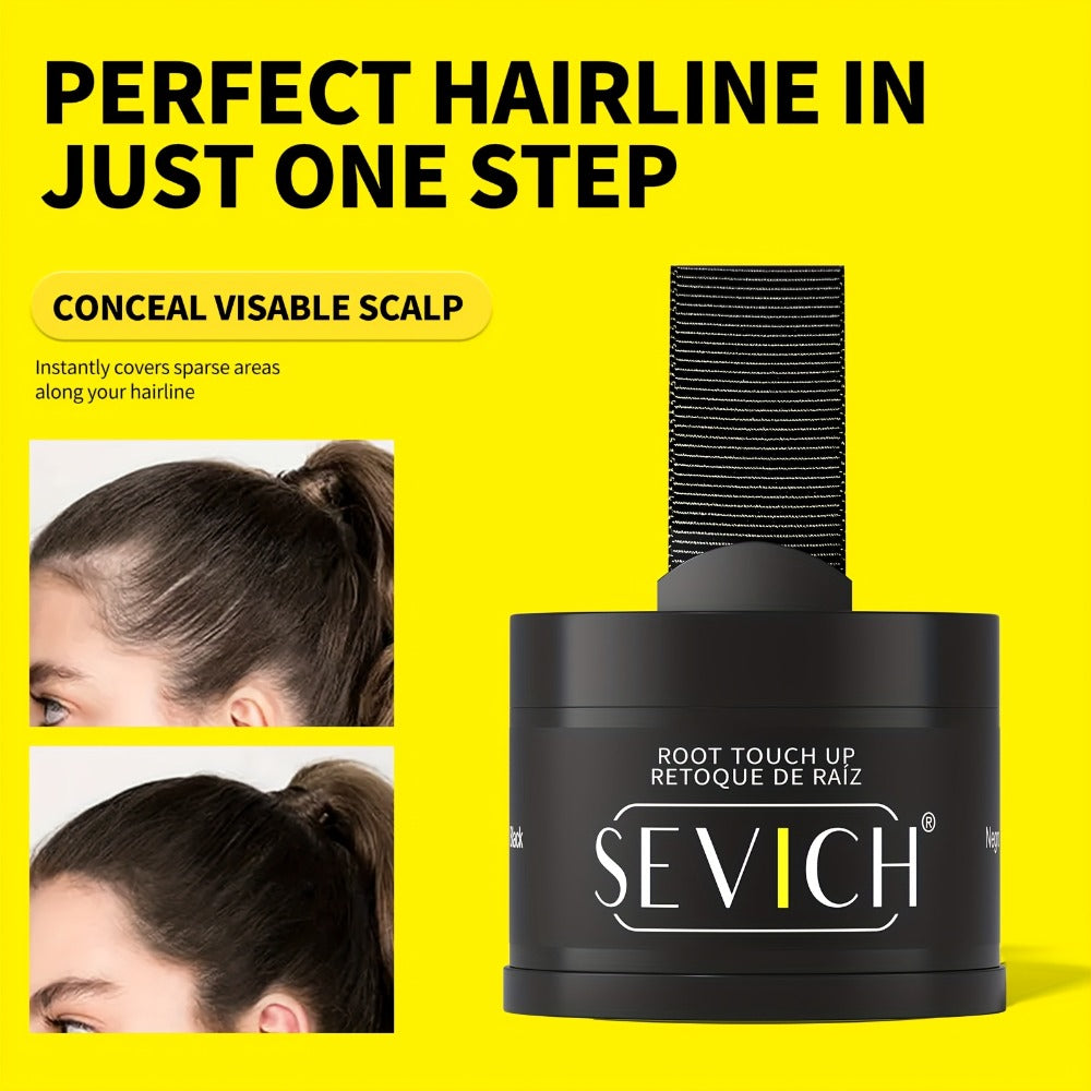 Hairline Powder Root Touch-Up Kit with Refill & Brush – Waterproof Instant Grey Hair Concealer Fills Sparse Hairline Bald Spots Eyebrow Powder for Women Men 4g+4g - product image 4