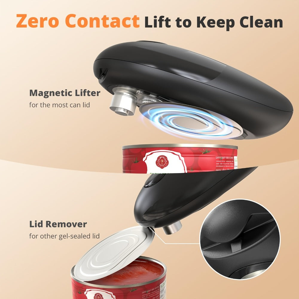 Electric Can Opener One-Touch Automatic – Safe Smooth Edge, Hands-Free Magnetic Lid Lift, Easy Open for Seniors & Arthritis, Universal Fit, Perfect Holiday Gift - product image 6