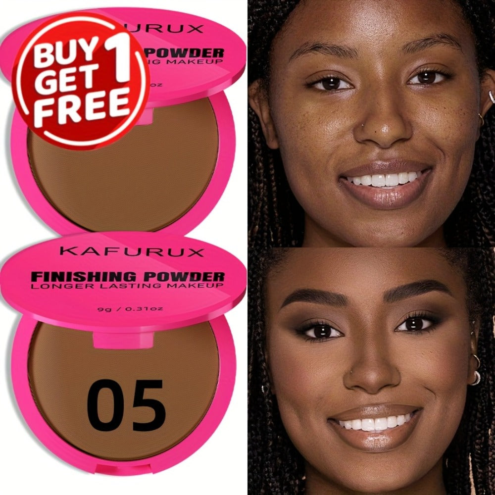 Pressed Powder Foundation 2 Pcs Set Waterproof Sweatproof Lightweight Buildable Coverage Non-Sticky Non-Drying Natural Matte Finish Concealer Makeup for All Skin Types 5 Shades Wom - product image 11