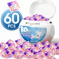Laundry Pods 6-in-1 Concentrated – 60 Pcs 480g Deep Clean & Tough Stain Removal, Quick Dissolve No Residue, Spring Meadow Long-Lasting Fragrance, HE Compatible Washing Machine Dete - product image 10