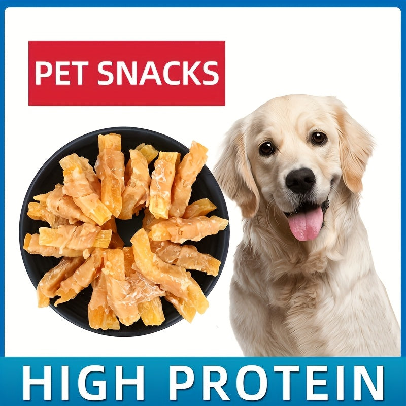 Chicken & Duck Wrapped Dried Sweet Potato, Natural High Protein Easy to Digest, Training Reward Snacks for Small Medium Large Dogs, 150g & 200g | Sweet Potato - product image