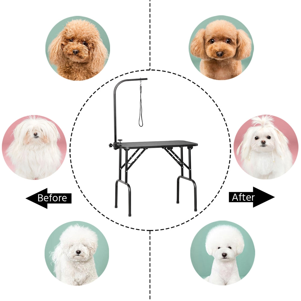 Non-Slip Waterproof Surface, Folding Legs, Sturdy Metal Frame, Professional Dog Cat Beauty Trimming Table for Home & Salon | Pet Grooming Table Collapsible - product image 4