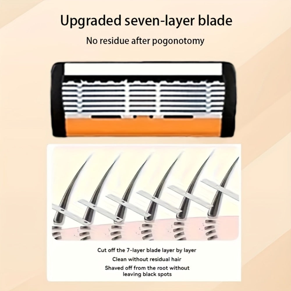 Men's Safety Razor Set 72 Blades 2 Non-Slip Handles Progressive Classic Style Painless Shaving Kit – Close Shave Replacement Blade Razor for Daily Face Neck Grooming, Birthday Fath - product image 9