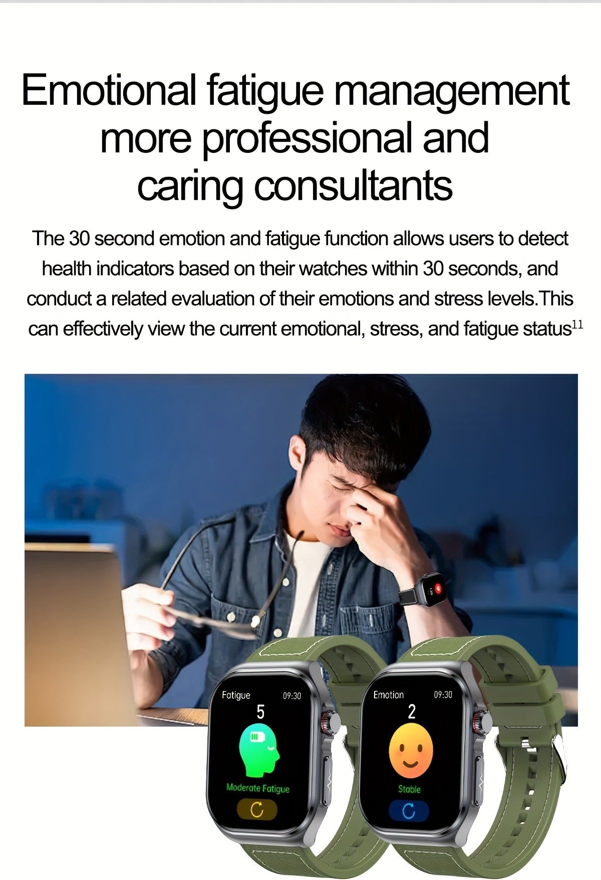 Smartwatch 2.04" Display – Bluetooth 5.3 Calling – 530mAh Battery – NFC – Multi-Sport Modes – Voice Assistant – Menstrual & Weather Forecast – SOS – Magnetic - product image 27