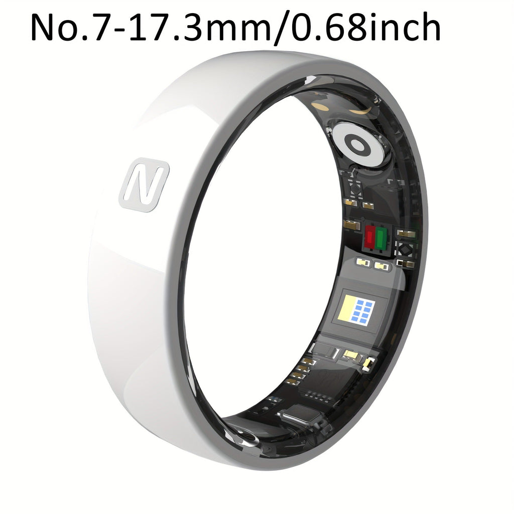 Fitness Tracker Smart Ring | Men & Women Sizes 7 | IP68 Waterproof, Sleep & Step Monitor, Crystal Charging Case, Stainless Steel | 13 - product image 45