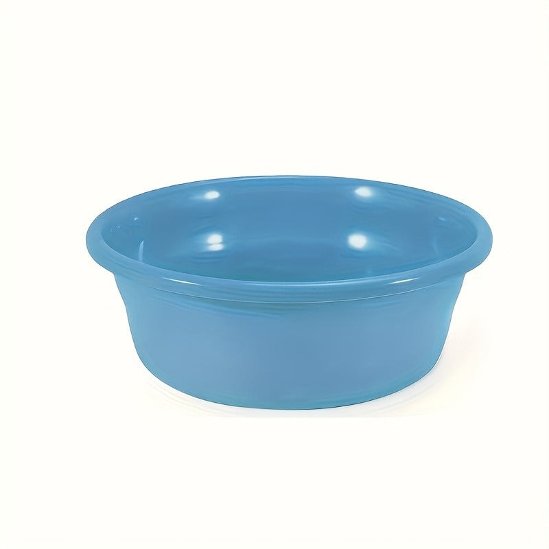 Plastic Wash Basin 12 Quart Stackable Round Tub | Portable Household Washing Bowl for Kitchen, Camping, Face Washing, Fruit & Vegetable Cleaning, Dish Washing & Bottle Rinsing, 4 Colors, Small to Oversized