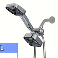 Handheld Shower Head Kit 4 Inch High Flow with Long Hose 3-Way Diverter Dual Purpose Shower Spray Assembly Wall Mount Bathroom Shower Fixtures Silver Black - product image 16