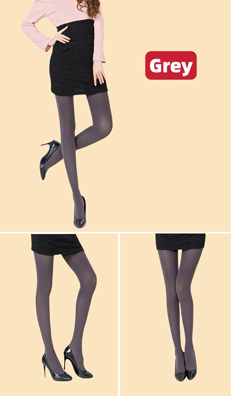 4-Pair Women's Full-Length Winter Warmth Solid Color Tights - High-Elasticity Non- Leggings Suitable for, Daily Wear - Machine Washable & Hand Washable Elegant - product image 4