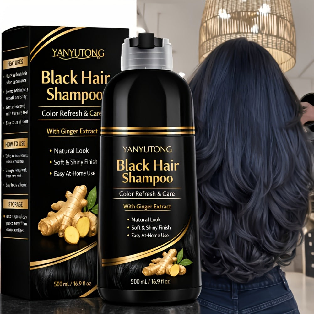Ammonia-Free Herbal Hair Color Shampoo 3-in-1 Colors in 15 Minutes Lasts 30 Days - Semi Permanent Gray Coverage Moisturizing Cleansing Black Dark Brown Chestnut Brown Red for Women - product image 10