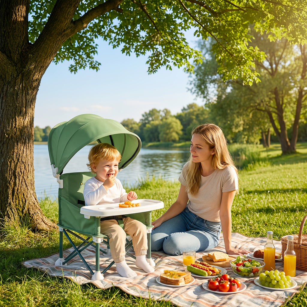Cochildor Portable Booster Seat & High Chair with Detachable Feeding Tray - Lightweight Sturdy Frame, Ergonomic Kids Chair Suitable for Indoor/Outdoor, Travel - product image 13