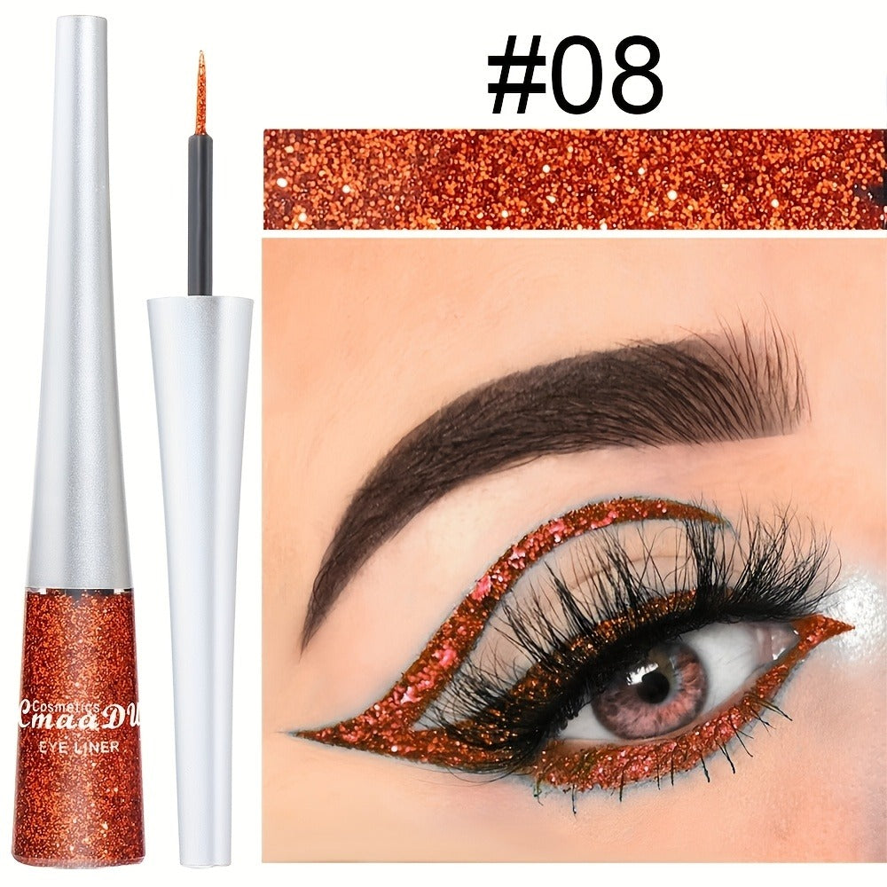 Glitter Liquid Eyeliner Set 16 Colors Waterproof Shimmer Metallic Eye Liner Pen Kit – Long-Lasting Smudge-Proof Sparkle Eye Makeup for Party Stage Festival Cosplay Holiday Glam - product image 14