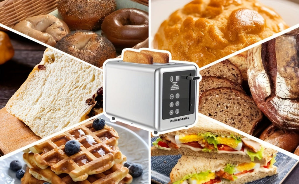 Stainless Steel Toaster 2-Slice Smart Touch Screen – 5 Bread Selections, 7 Shade Settings, Bagel/Defrost/Cancel/Reheat, 1.5" Wide Slot, Removable Crumb Tray - product image 10