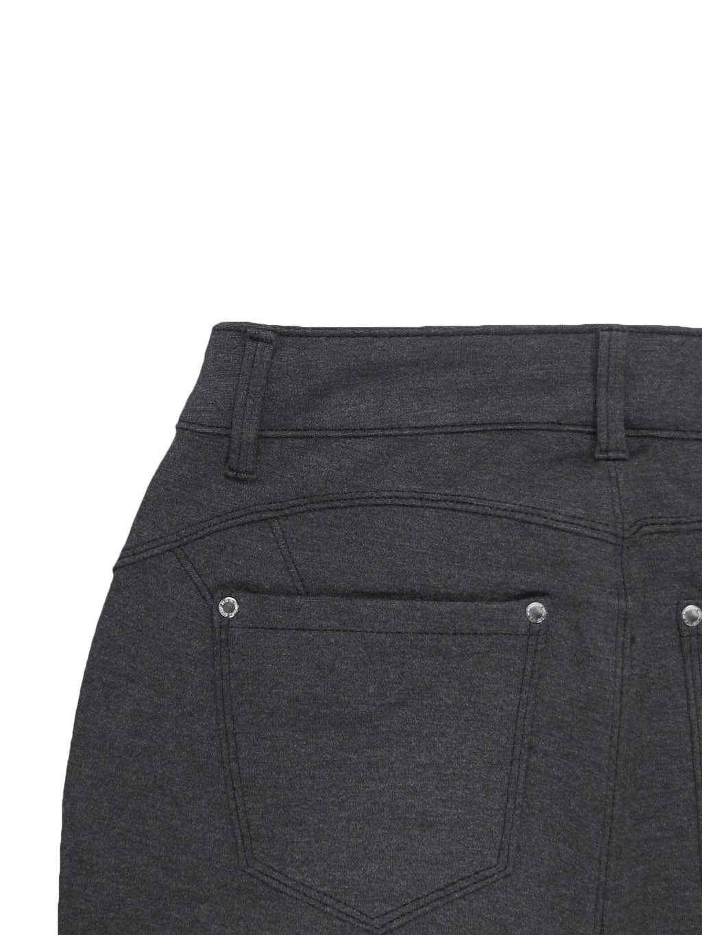 Women's Black High-Waisted Skinny Jeans - Stretchy Fabric, Button Accents, Multiple Pockets, Long Length, Casual Street Style, Allseason Pants, Casual - product image 46