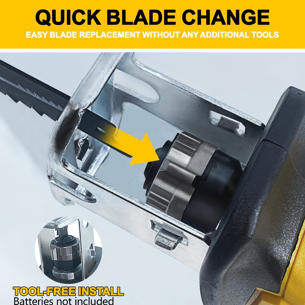 Reciprocating Saw Brushless Cordless for DeWalt 20V Battery – 0-3500 SPM Variable Speed, Tool-Free Blade Change, 4 Saw Blades Included, for Wood, Metal & PVC Cutting (Battery Not I - product image 7