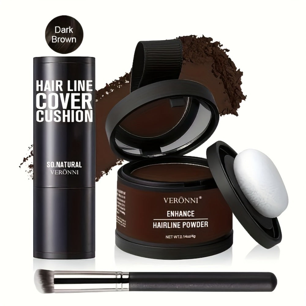 Hair Root Concealer Powder with Brush - Instantly Covers Gray Roots & Thinning Hairline, Plant-Based Keratin Formula, Natural-Looking Coverage for All Hair Types, Women & Men, 6 Sh - product image 5