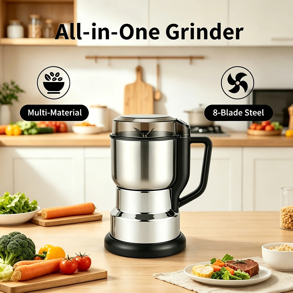 Electric Coffee Grinder 300W 25000RPM – 8-Blade Stainless Steel Spice & Grain Mill for Coffee Beans, Nuts, Spices | Home, Cafe & Camping - product image 9