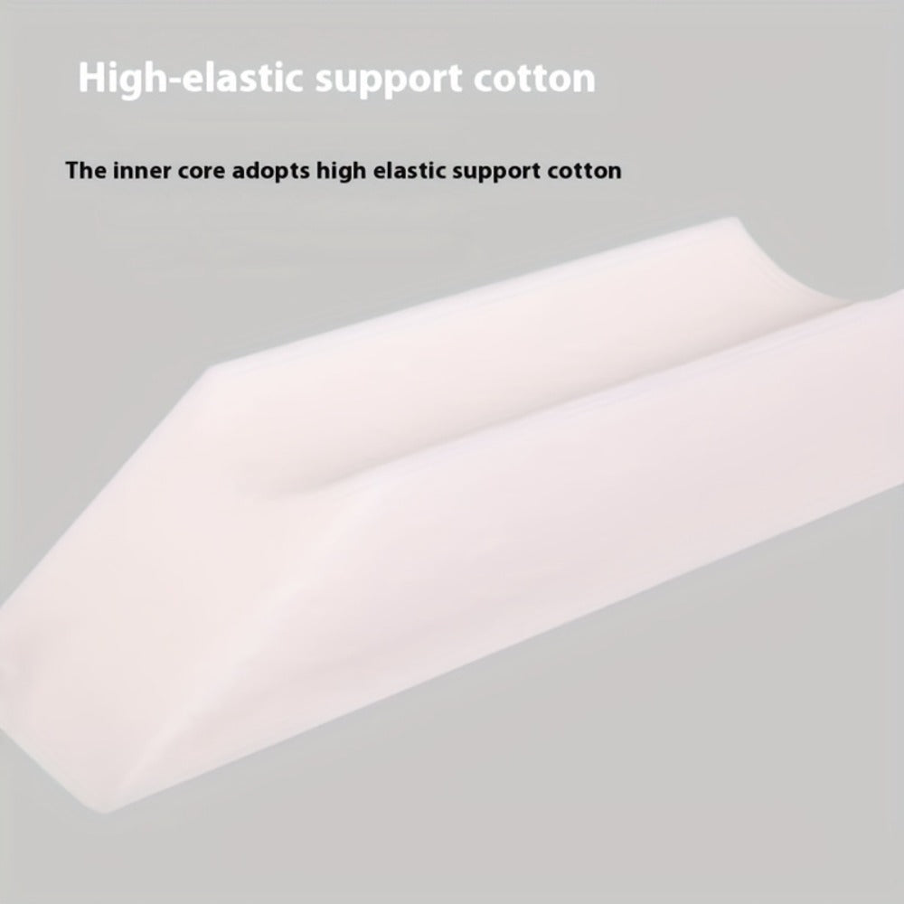 U-Shaped Leg Elevation Pillow, Wedge Leg Support Cushion for Bed Rest Recovery, Foot & Ankle Raise Pad, Flannel Cover 50x20x15cm for Post-Surgery Circulation Relief - product image 2
