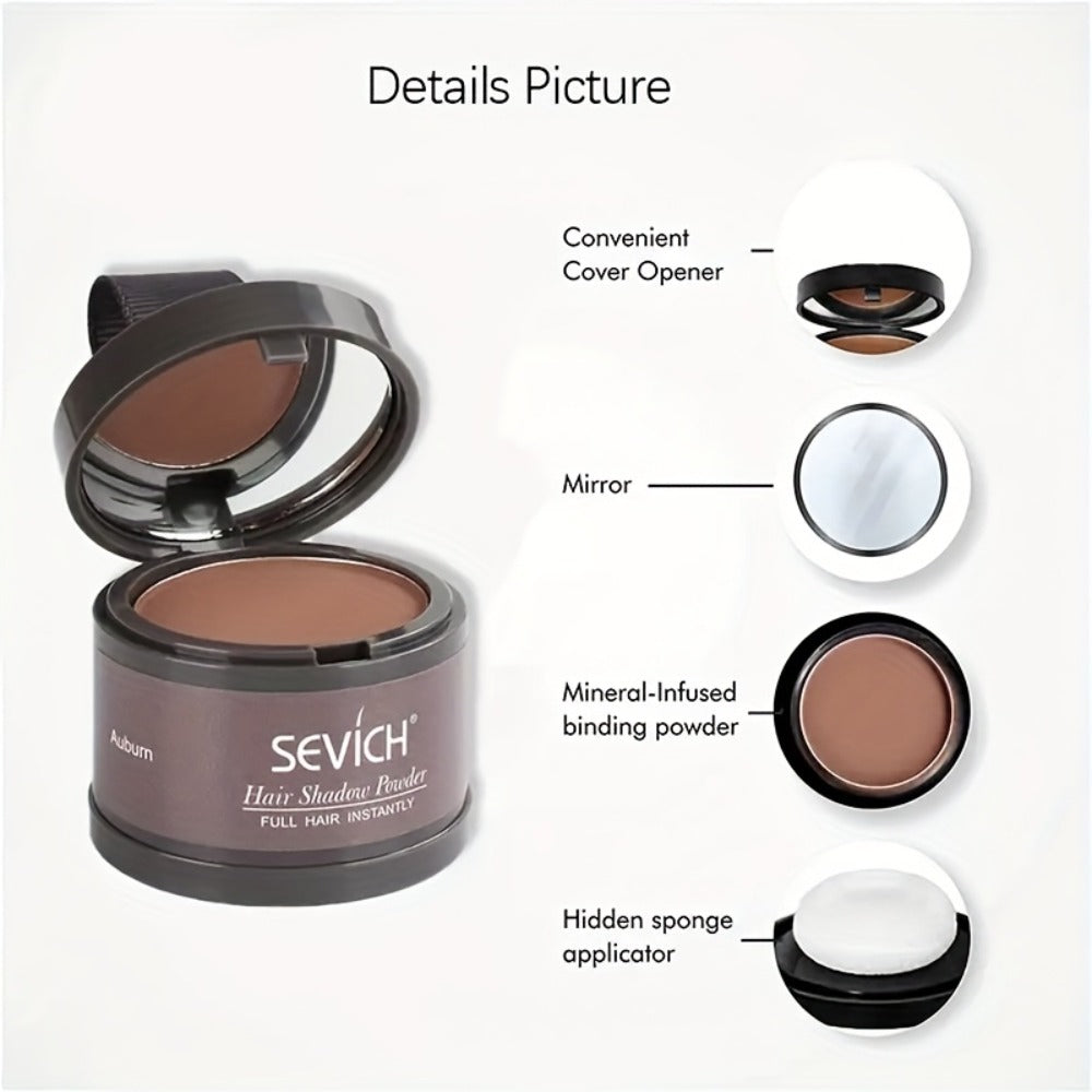 Thinning Hair Root Coverage Powder with Brush — Instant Hairline Concealer Natural Shadow Effect, Voluminous Lift Lightweight Sensitive Scalp Safe Formula, 8 Shades for Men & Women - product image 28