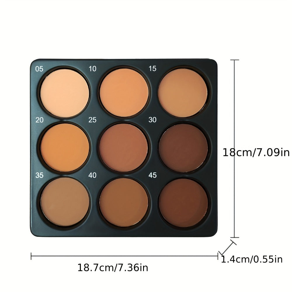 Matte Contour Palette 9 Colors Face Contouring Bronzer Kit Deep Brown Tones Buildable Blendable Multi-Use Professional Sculpting Makeup for All Skin Tones Women - product image 4