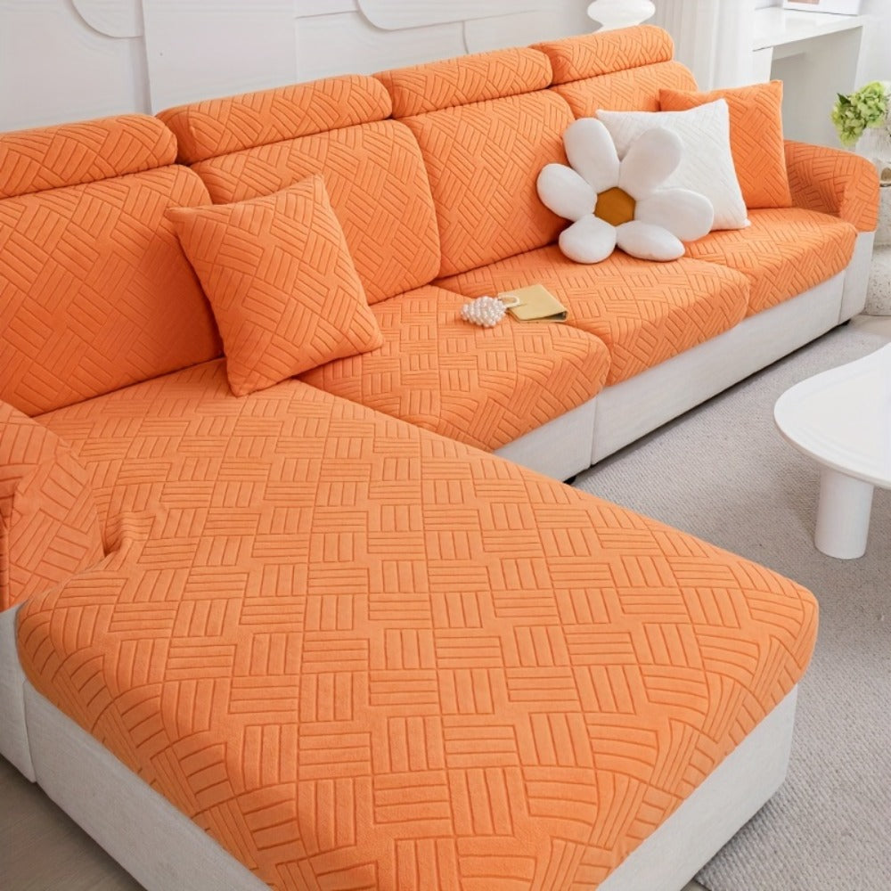 Sofa Cover Stretch Slipcover Universal Fit - Elastic Non-Slip Couch Cover Pet Friendly Machine Washable | Sofa Seat Cover Armrest Back Chaise Protector for Living Room Deep Gray Ho - product image 19