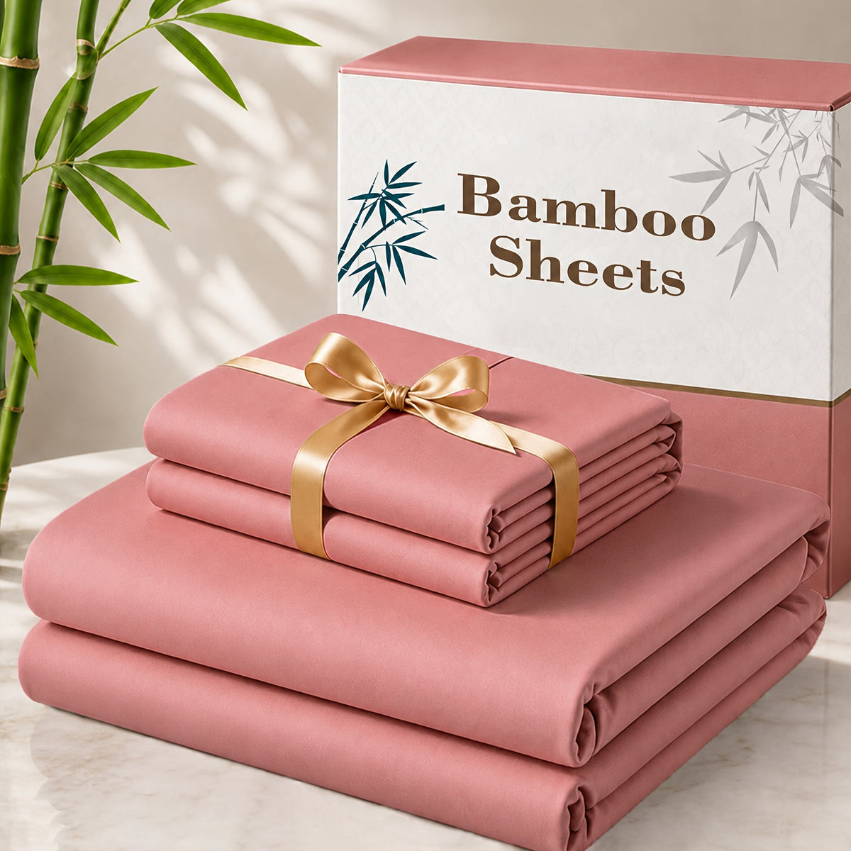 4 pcs Cooling Bamboo Bed Sheet Set, 3000 TC Extra Deep Pocket 20 Inch Bed Sheet, Children Luxury Soft Hotel & Cooling Sheet Set for Hot Sleepers, Wrinkle and - product image 11