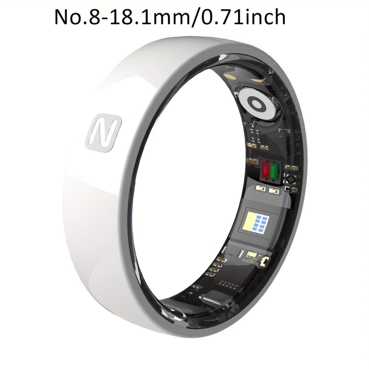 Fitness Tracker Smart Ring | Men & Women Sizes 7 | IP68 Waterproof, Sleep & Step Monitor, Crystal Charging Case, Stainless Steel | 13 - product image 46