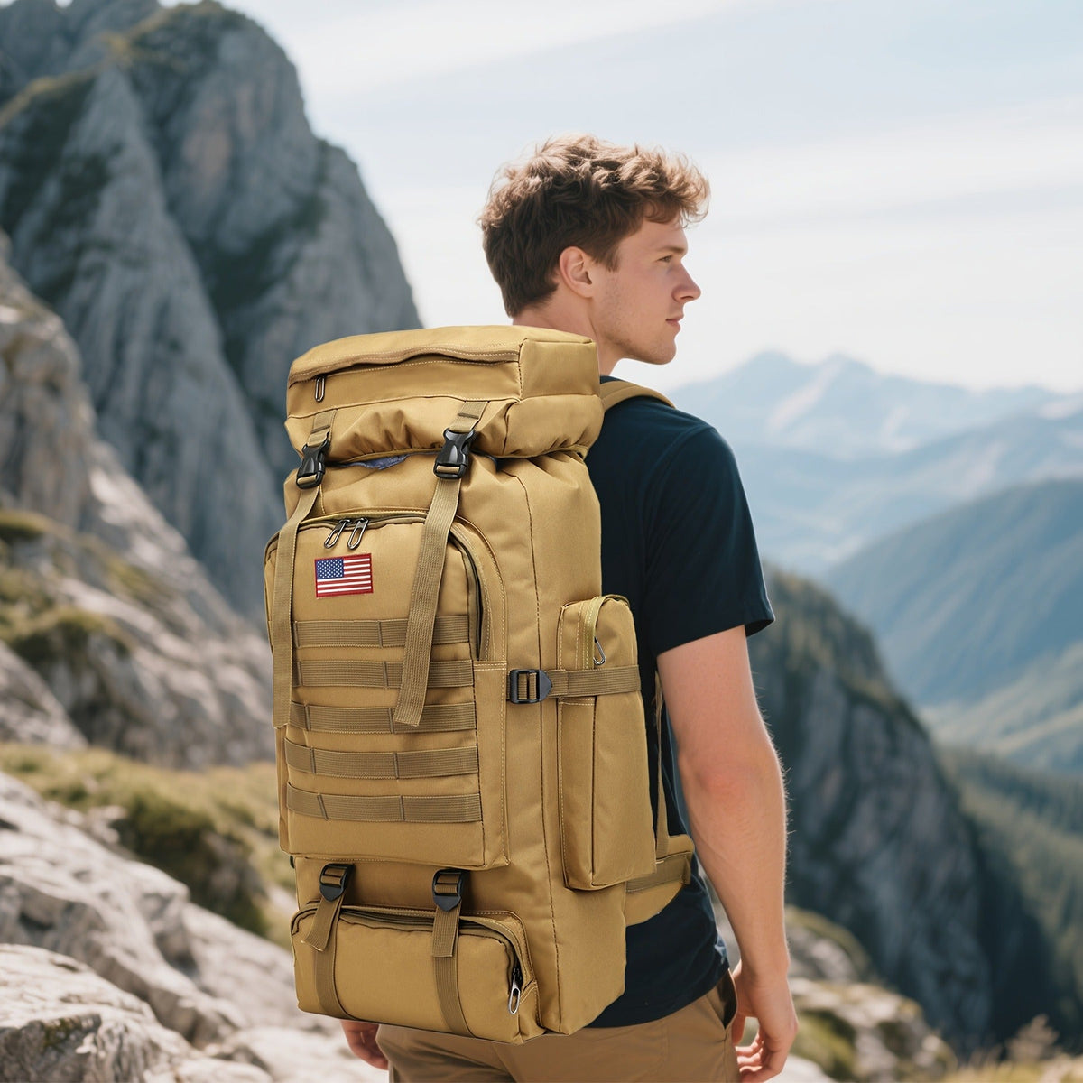 Lightweight Packable Hiking Backpack 21L, Multi-Compartment Camping Rucksack with Adjustable Straps, Waterproof Outdoor Daypack for Camping, Trekking & Travel - product image 36