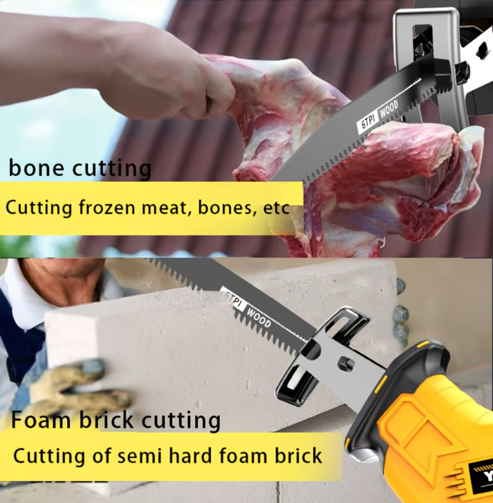 Cordless Reciprocating Saw - Electric Reciprocating Saw with Safety Lock, Large Capacity Battery & Charger, Variable Speed for Wood, Metal & Demolition Cutting, DIY Home Renovation - product image 13