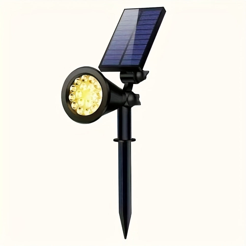 Solar Landscape Lights 2-in-1 Wall & Ground – Independent Adjustable Solar Panel Auto On/Off | 8 Color Modes Outdoor Solar Spotlight for Garden, Driveway, Sidewalk & Pool Area | IP - product image 5