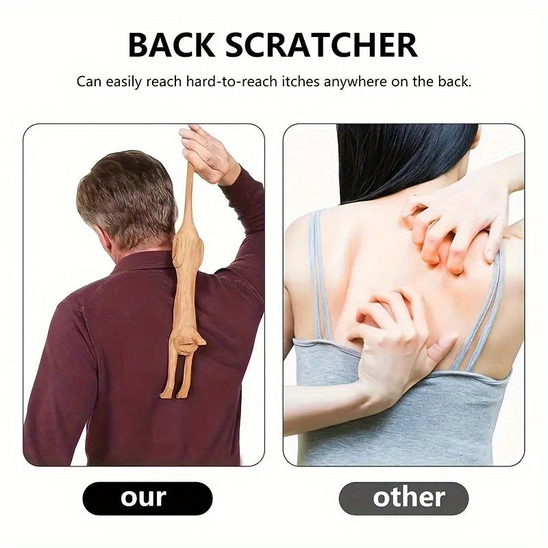 1/ 2/ 4pcs Wooden Cat Shaped Back Scraper, Manual Massage Tool, th & Home Care, Manual Back Scratcher, Ideal Gift for Birthday, Relaxation &