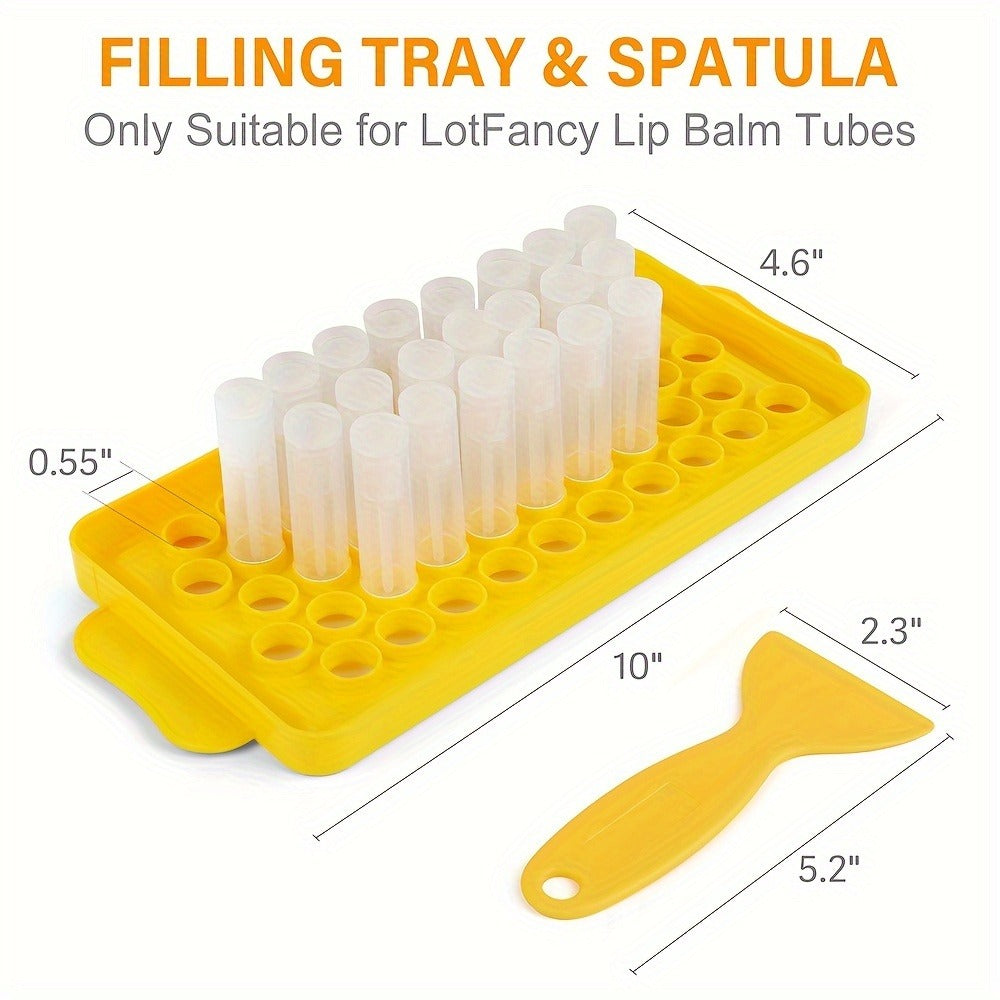 Empty Lip Balm Tubes 50 Pack with Filling Tray & Spatula – 5.5ml Clear BPA Free DIY Lip Balm Making Kit, Food Grade Leak Proof Containers for Homemade Lip Balm, Lipstick & Cosmetic - product image 13