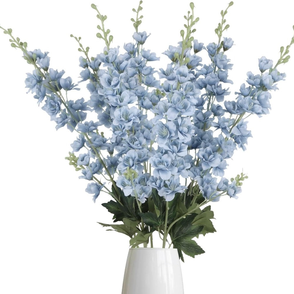 Artificial Delphinium Flowers 8pcs 33.5 Inch Faux Larkspur Stems for Wedding Centerpieces, Tall Silk Flower Bouquet for Home Vase Table Garden Decor - product image 11