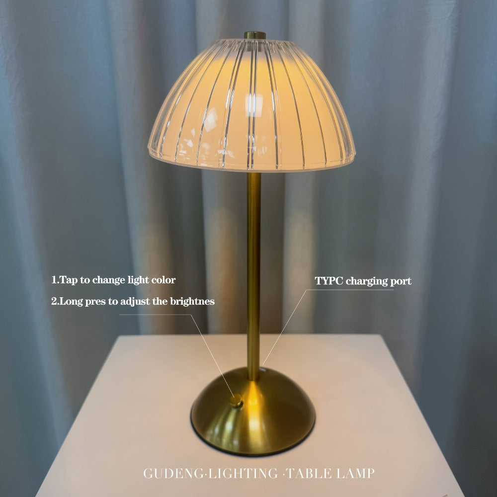 LED Retro Metal Table Lamp for Bedroom, Nordic Bedside Night Light with USB Charging, Warm Atmosphere Desk Lamp for Living Room Reading - product image 8