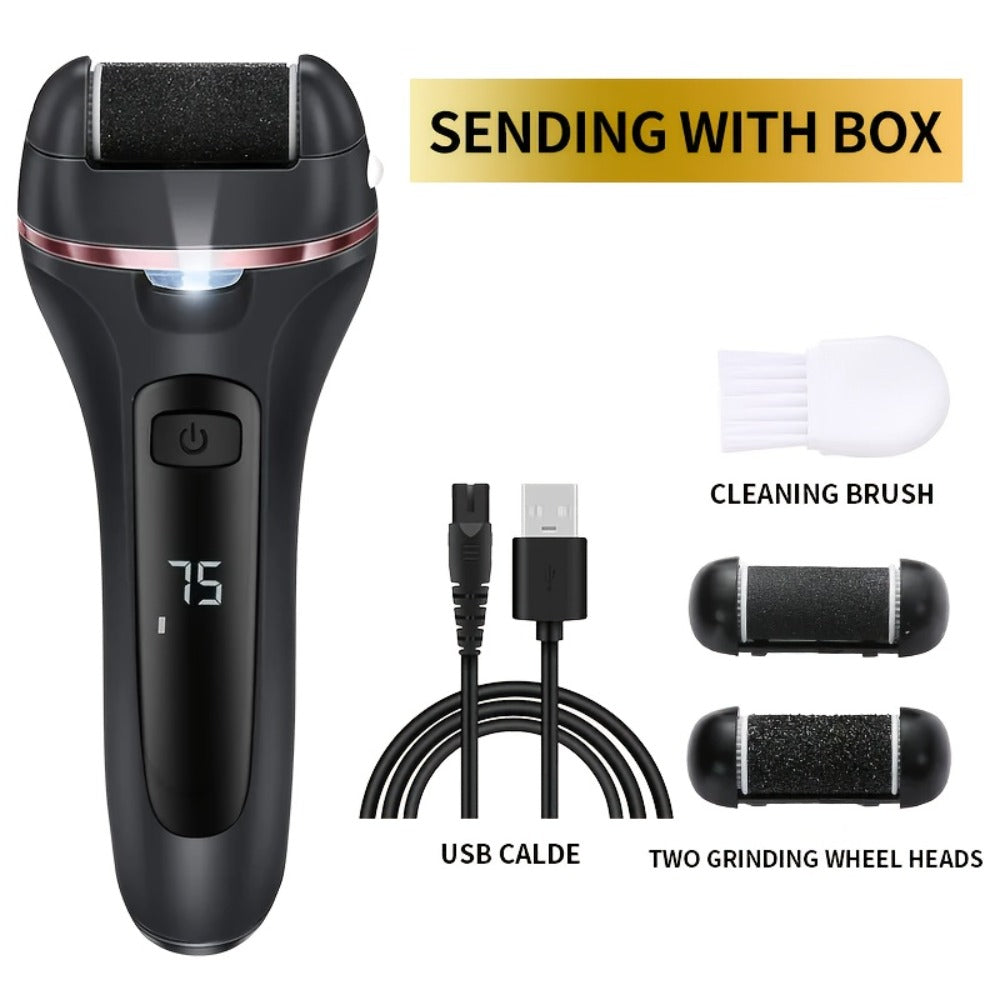 Electric Pedicure Foot File 10-in-1 Kit – Rechargeable with Digital Display, 3 Roller Heads, Dead Skin & Hard Skin Remover for Men & Women - product image 15