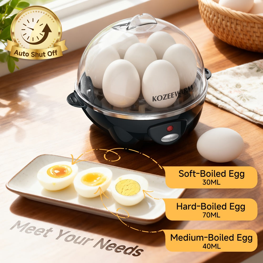 Electric Egg Boiler & Cooker with Auto Shut-Off – Single & Double Layer, Multi-Function for Hard Boiled, Soft Boiled, Scrambled, Omelette, Steamed Vegetables & Dumplings, 4 Colors - product image 9