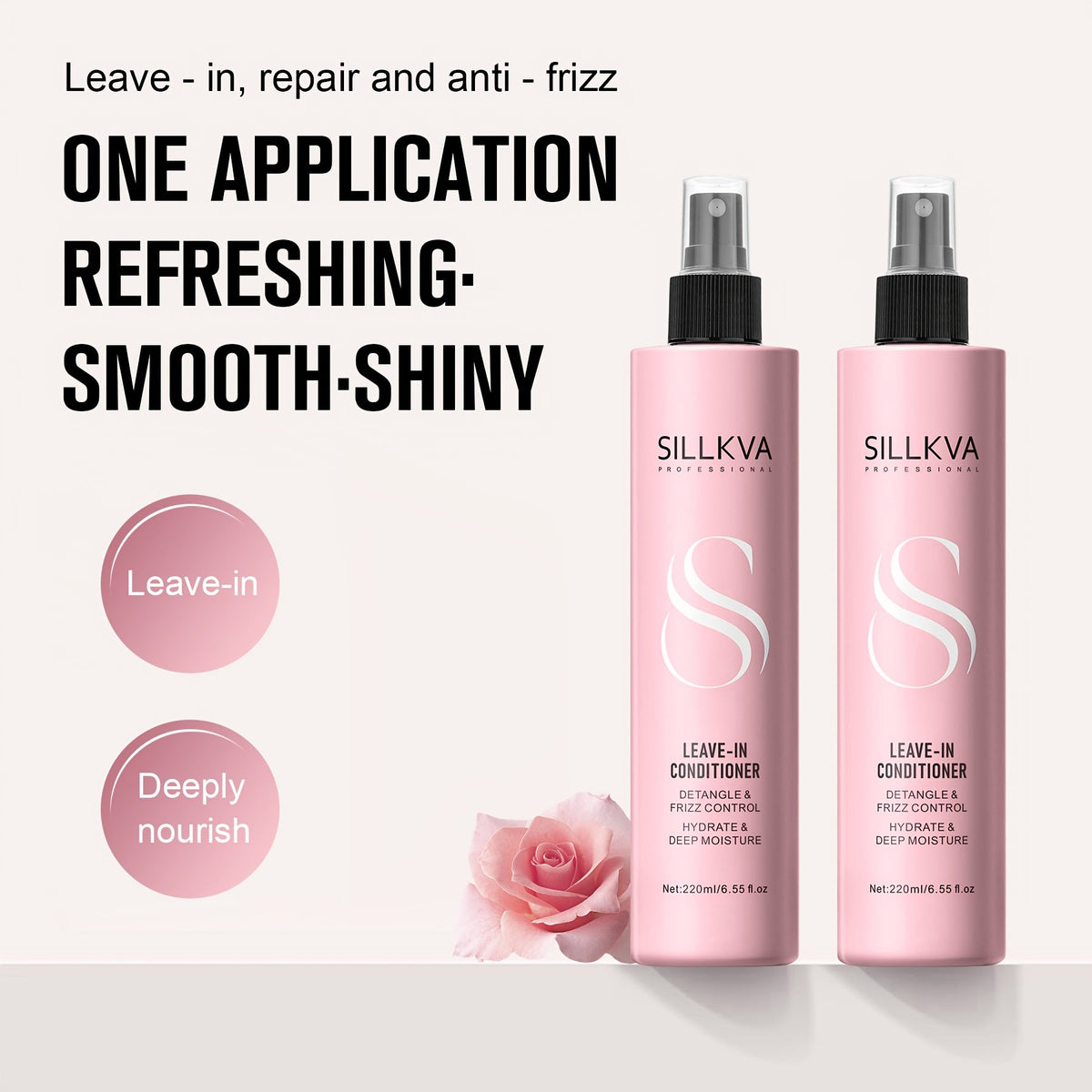 Leave-In Conditioner Spray with Heat Protectant 6.55oz — Deep Conditioning Anti-Frizz No-Rinse Hair Spray, Instant Hydration Shine for Dry Damaged Color Treated All Hair Types Wome - product image 11