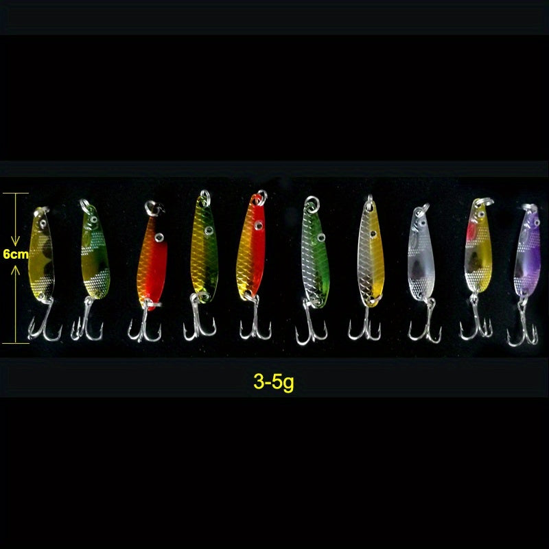 Spinner Bait Set 30-Piece Fishing Lures Kit – Premium ABS & Iron Spoon Lures – Trout – Hard Baits & Crankbaits for Bass – Crappie & Walleye – Sturdy Freshwater - product image 3
