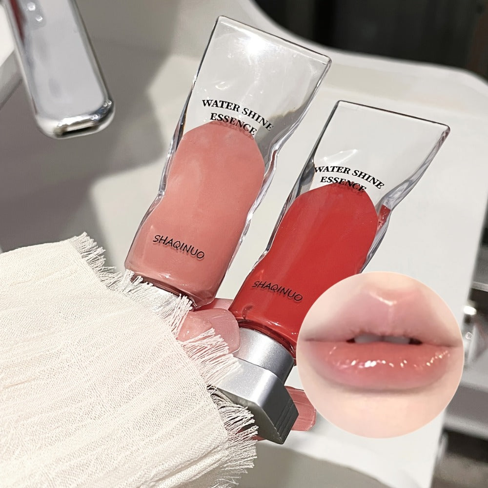 Lip Gloss Set 5 Pack – Water Glow Essence Jelly Glass Lips Mirror Shine, Non-Sticky Moisturizing Lip Glaze, Lightweight Luminous Lip Color, Holiday Gift for Women - product image
