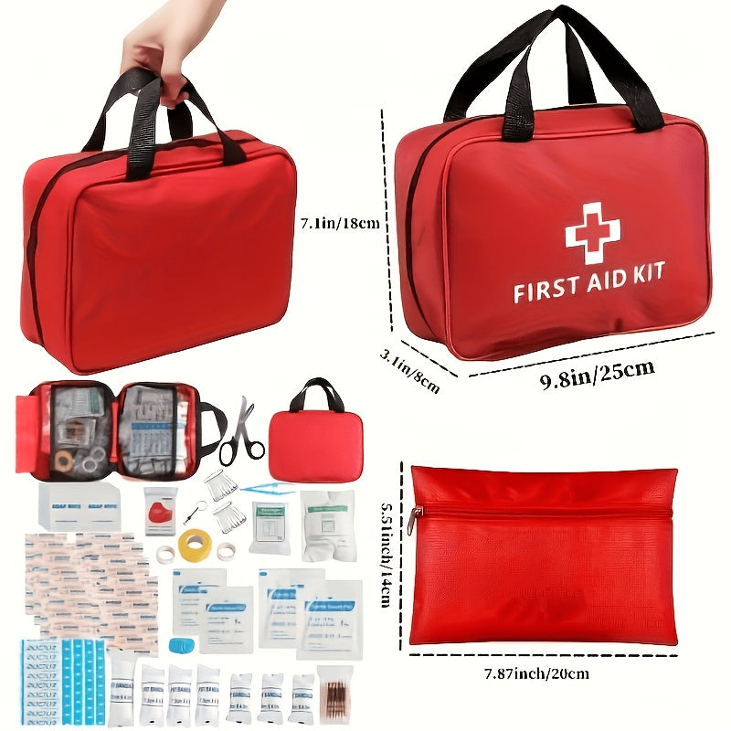 152pcs First Aid Kit, Premium Waterproof Compact Trauma Medical Kits for Any Emergencies, Ideal for Home, Office, Car, Travel, Outdoor, Camping, Hiking - product image 2