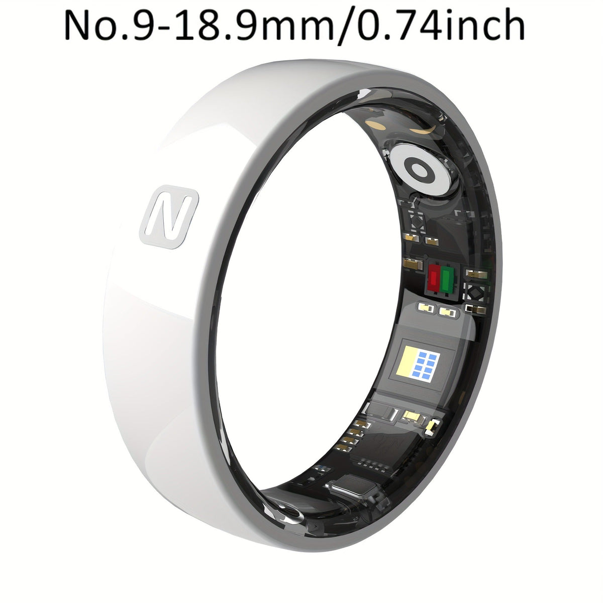 Fitness Tracker Smart Ring | Men & Women Sizes 7 | IP68 Waterproof, Sleep & Step Monitor, Crystal Charging Case, Stainless Steel | 13 - product image 47