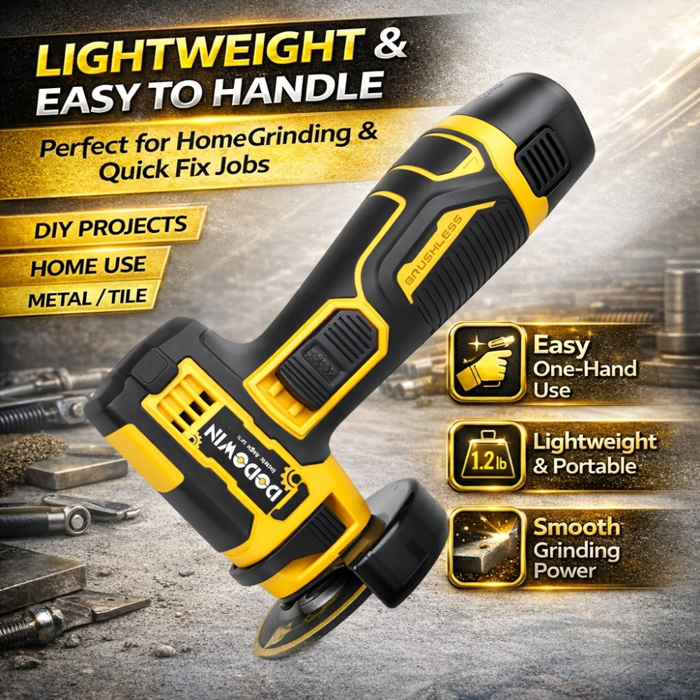 Mini Cordless Angle Grinder 19500RPM – Electric Grinding Polishing Tool for Metal Wood Stone Concrete | Lithium Power Grinder with Battery Options - product image 2