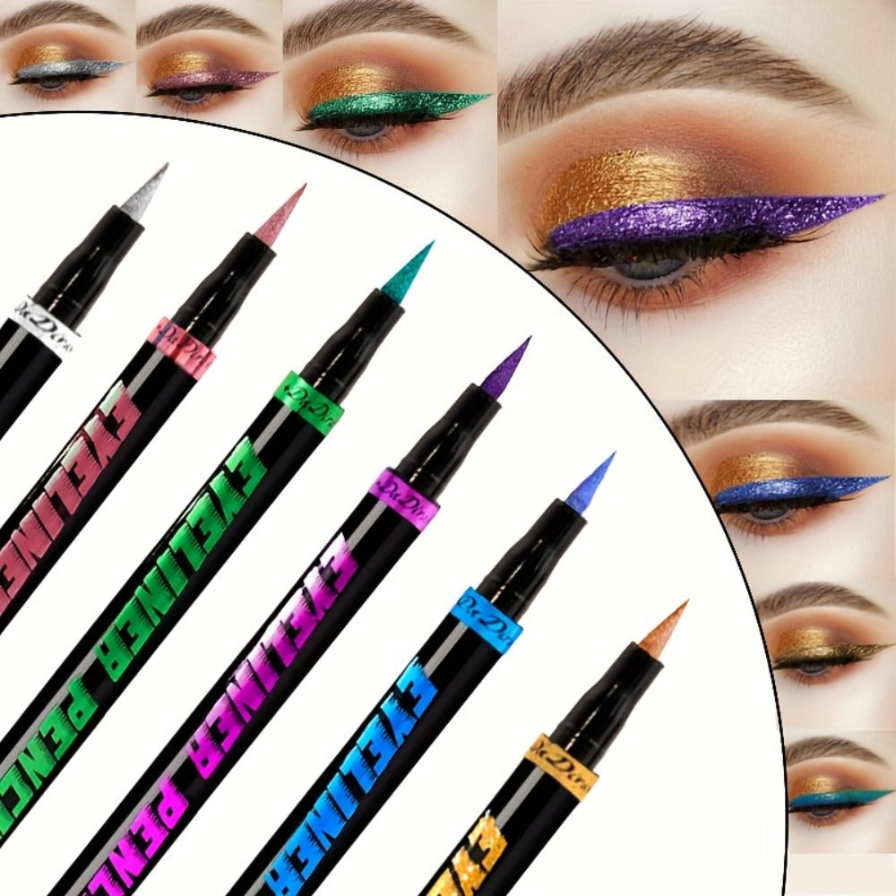 Eyeliner Pencil Set Waterproof 6 Colors Smudg1e Proof Long Lasting Colored Eye Liner for Women Pigmented Gel Eyeliner Pencils Makeup Kit Holiday Gift - product image
