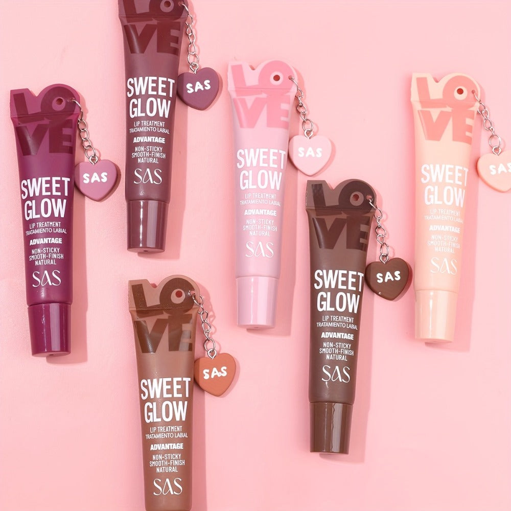 Heart Pendant Lip Gloss 6 Shades Mirror Shine High Gloss — Long-Lasting Fade-Resistant Non-Tacky Formula, Wearable Charm Accessory, Vibrant Colors for All Skin Tones Women Lip Make - product image 17