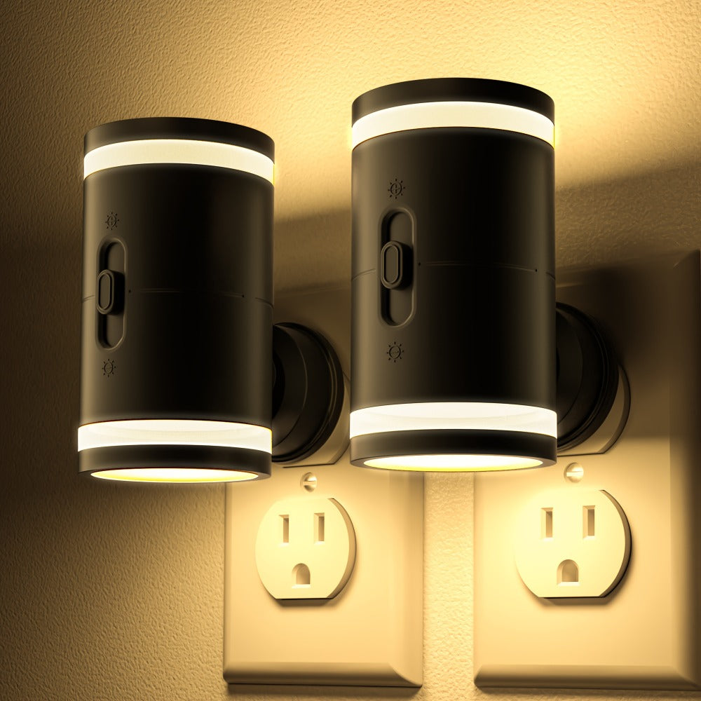 LED Night Light Plug In Dusk to Dawn Sensor – 5-120LM Adjustable Brightness, 3 Color Temperatures, Modern Plug-In Night Lights for Hallway, Bedroom, Staircase, Bathroom & Toddler R - product image 15