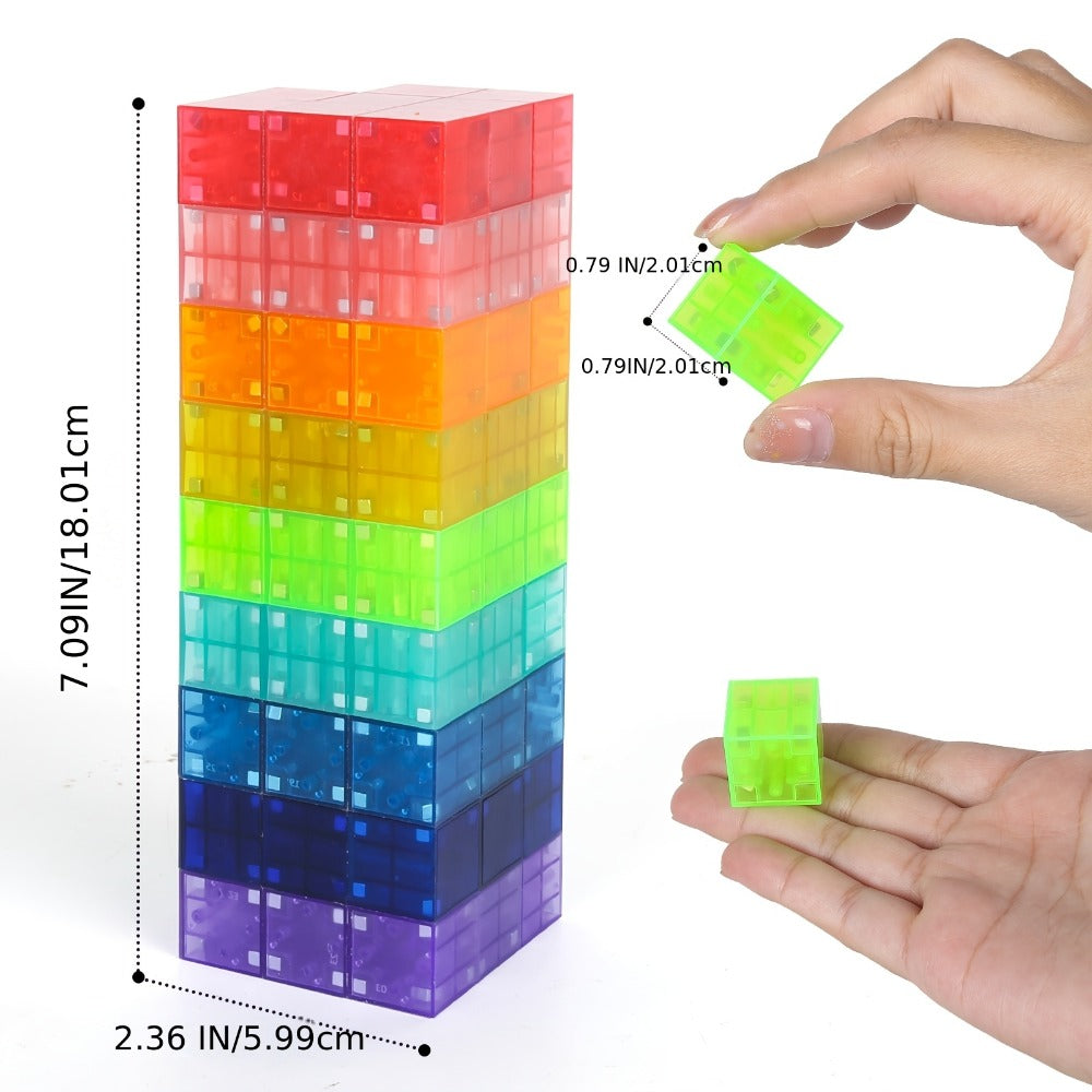 True Three-Dimensional STEM Building Blocks Set, Geometry Magnet Cube Toy for Toddlers Boys & Girls Ages 3 4 5 6, Creative Open-Ended Construction, Birthday - product image 4