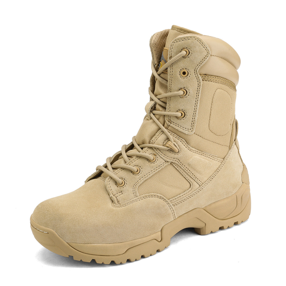 8 Men's Tactical Boot Waterproof Lightweight Comfortable Boots for Work Motorcycle Combat Boots Side Zipper Hiking Outdoor Climbing Activities All Day All - product image